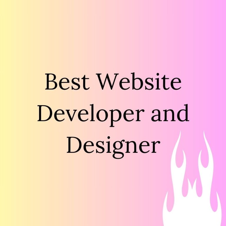 Web Designer And Developer Best Digital Marketing Consultant